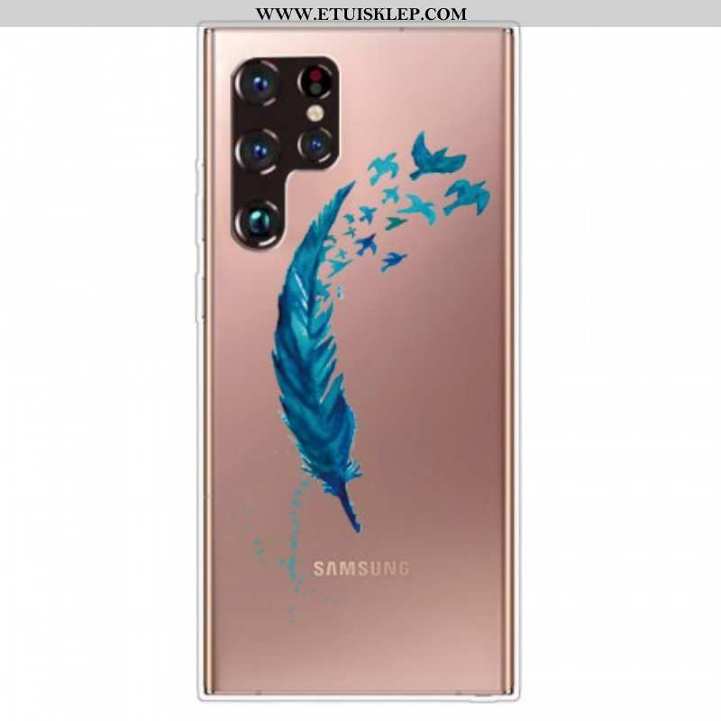 Futerały do Samsung Galaxy S22 Ultra 5G Piękne Piórko